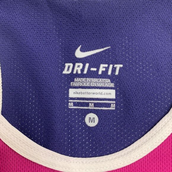 Nike Tank Top Womens M Colorblock Sleeveless Mesh Dri Fit Racerback Running Gym - Picture 10 of 14